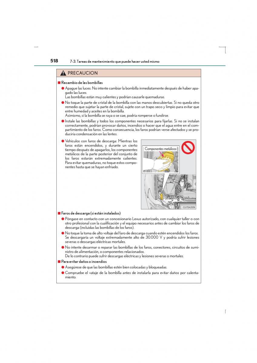 Lexus IS300h III 3 manual del propietario / page 518