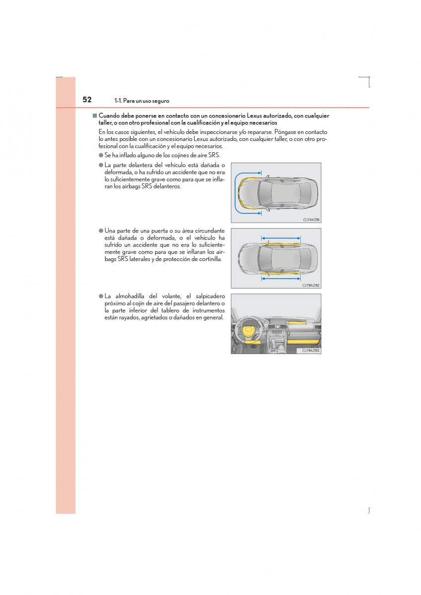 Lexus IS300h III 3 manual del propietario / page 52