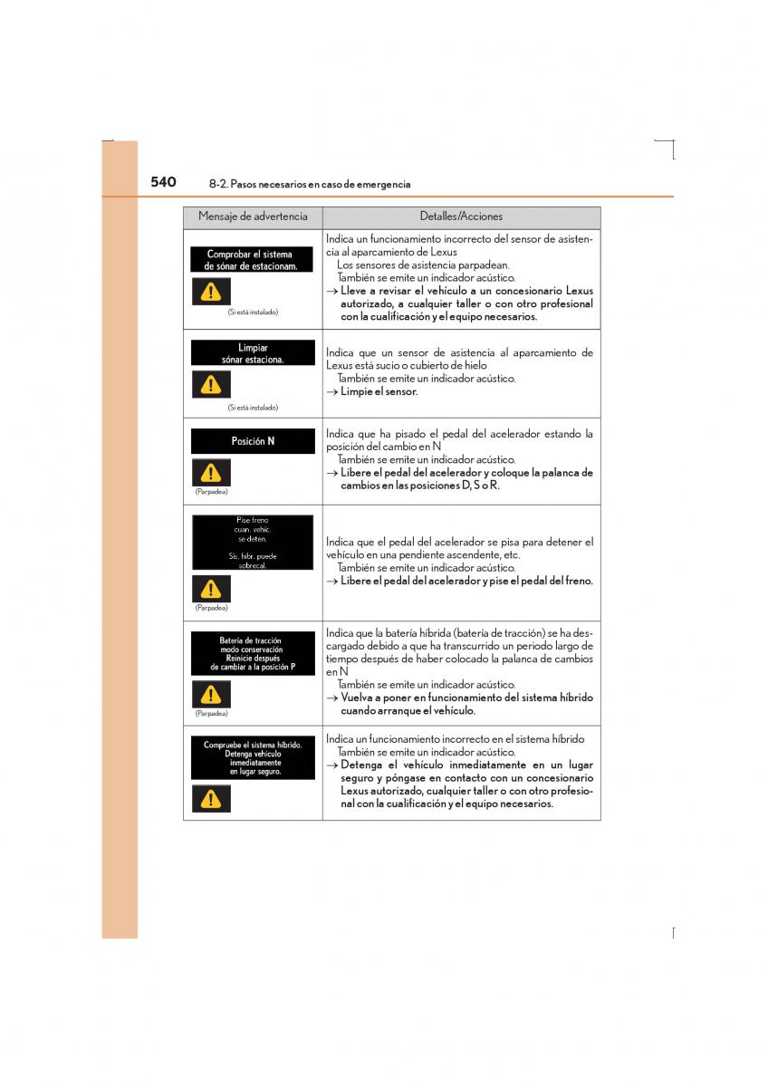 Lexus IS300h III 3 manual del propietario / page 540