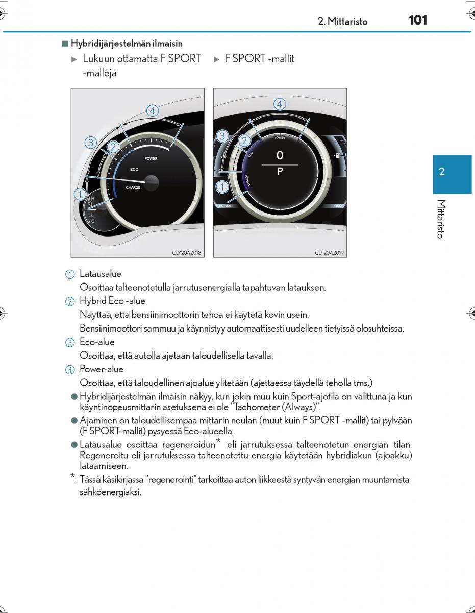 Lexus IS300h III 3 omistajan kasikirja / page 101