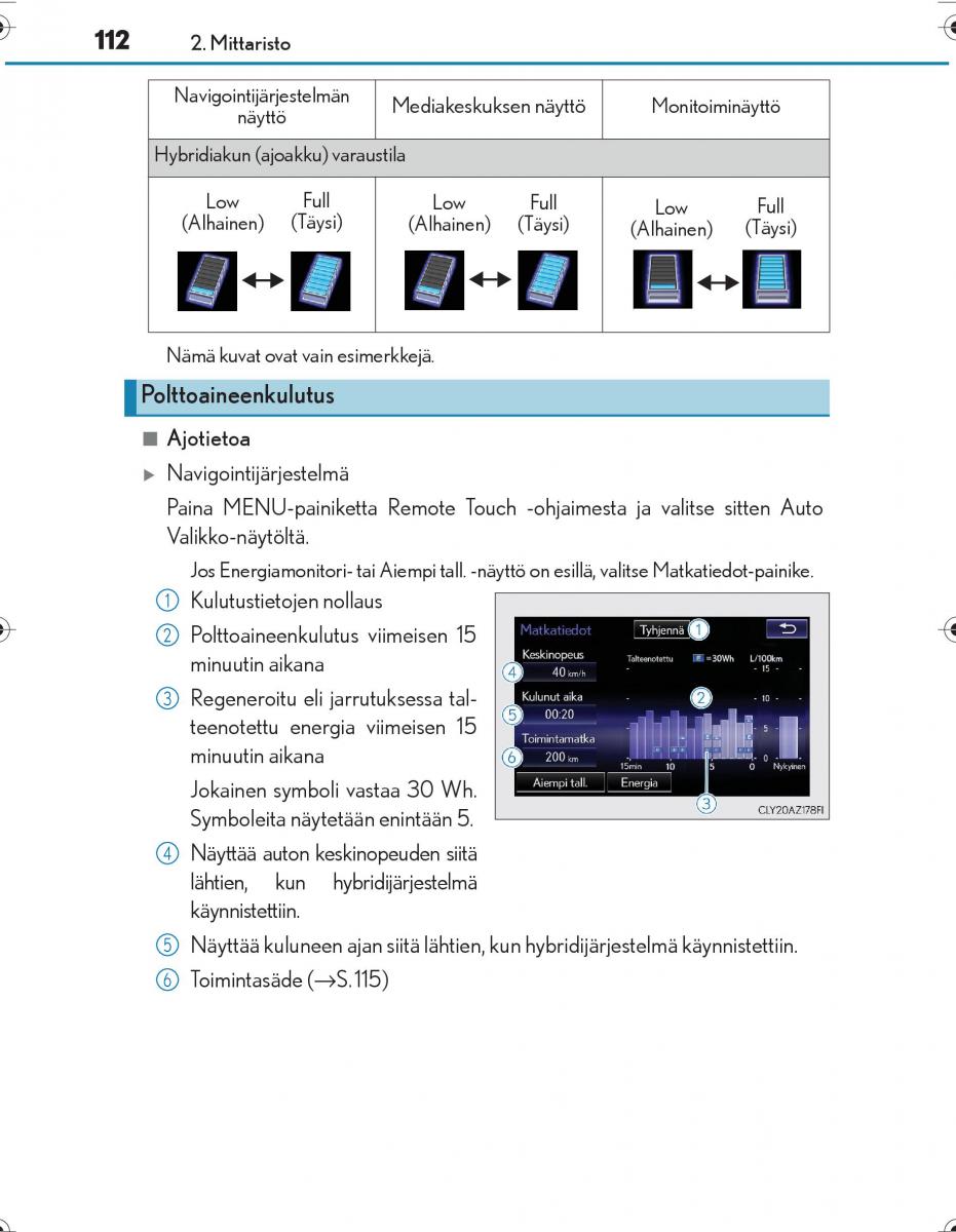 Lexus IS300h III 3 omistajan kasikirja / page 112