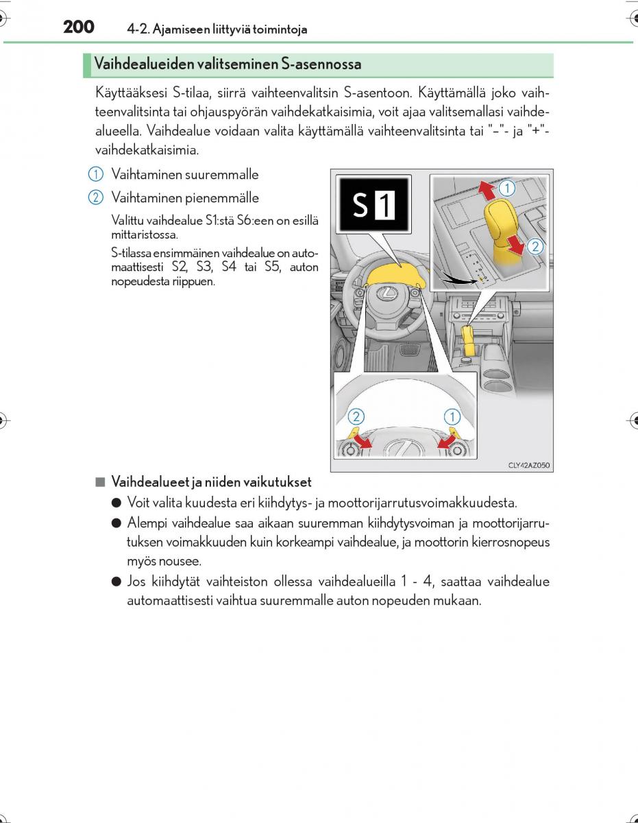 Lexus IS300h III 3 omistajan kasikirja / page 200