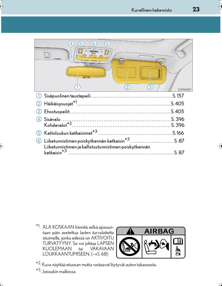 Lexus IS300h III 3 omistajan kasikirja / page 23