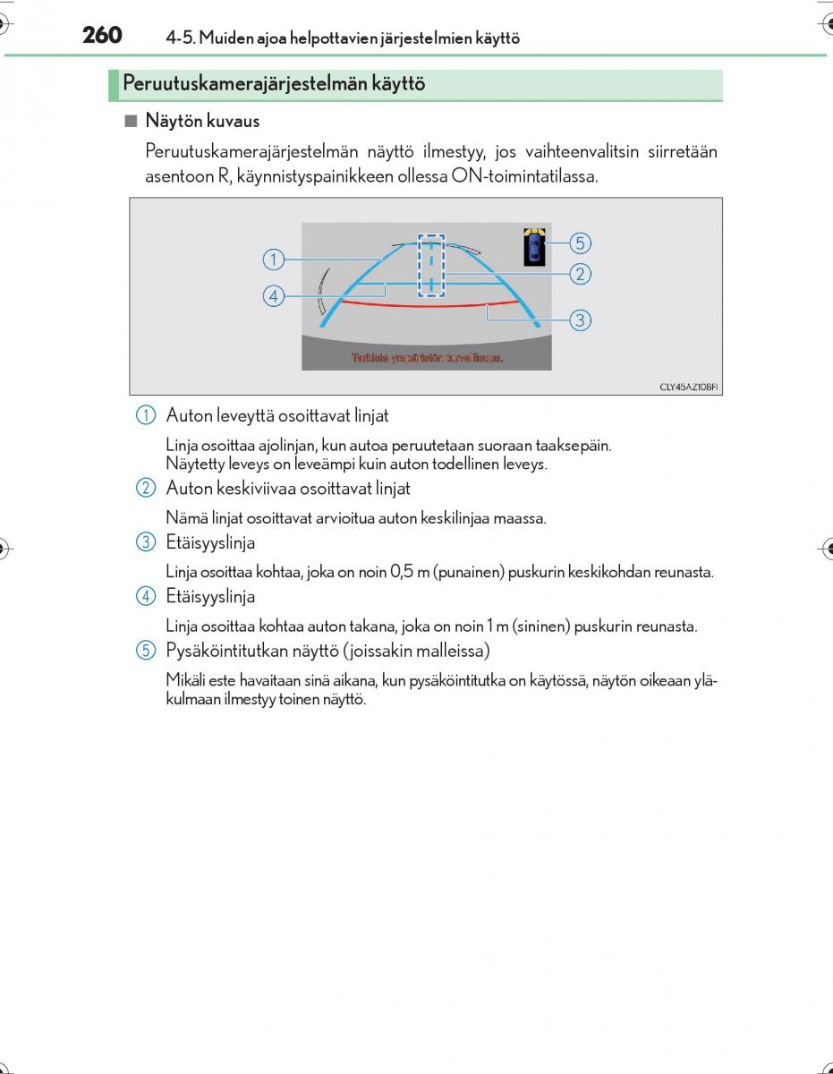 Lexus IS300h III 3 omistajan kasikirja / page 260