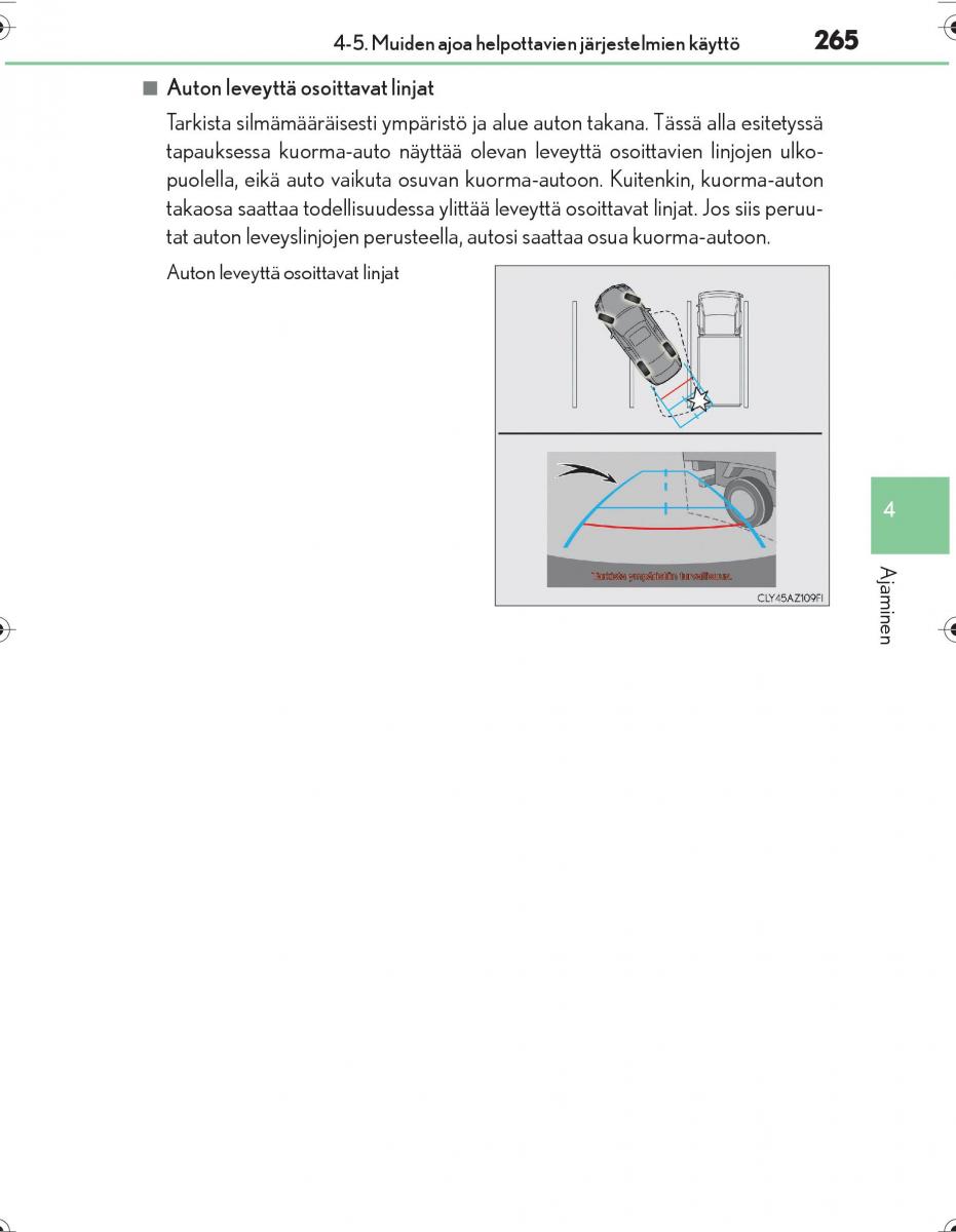 Lexus IS300h III 3 omistajan kasikirja / page 265