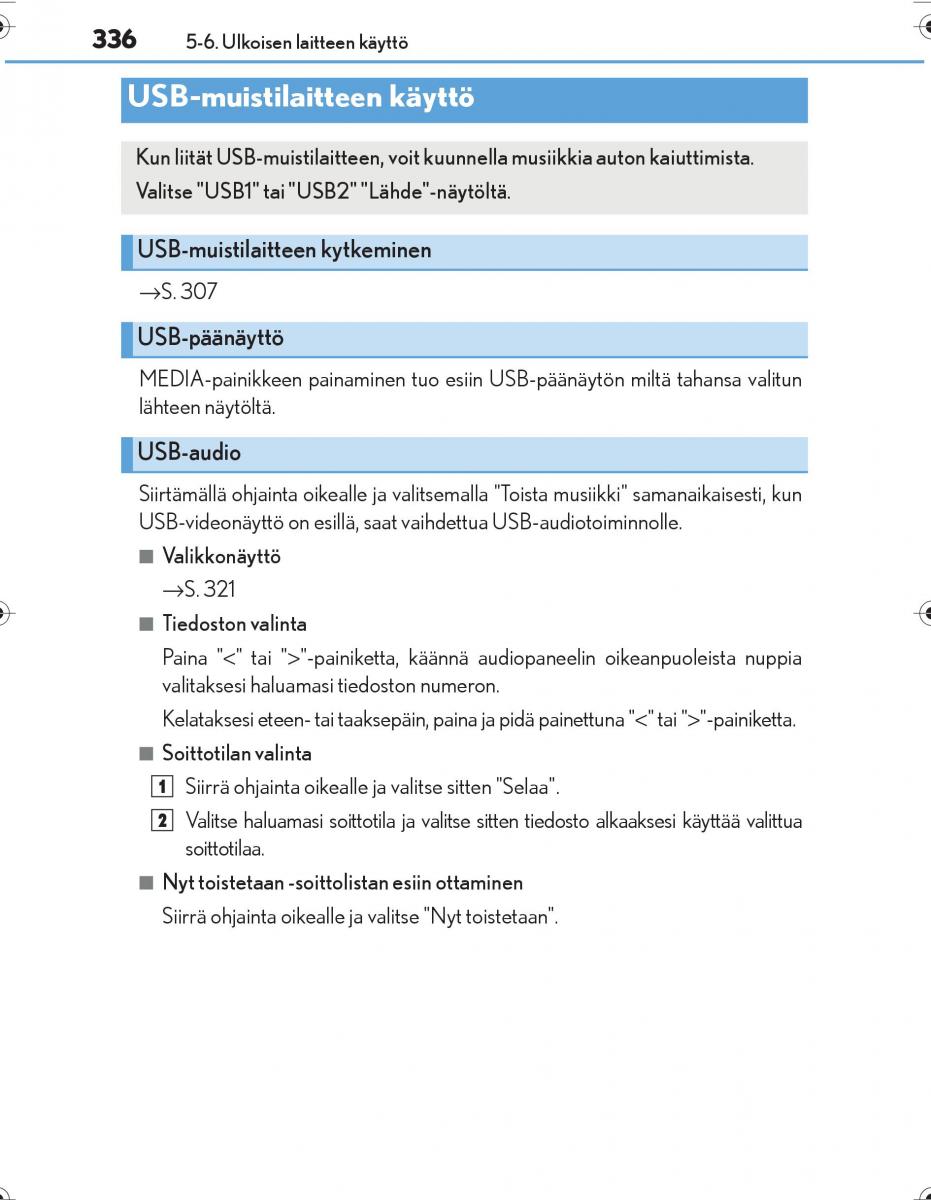 Lexus IS300h III 3 omistajan kasikirja / page 336