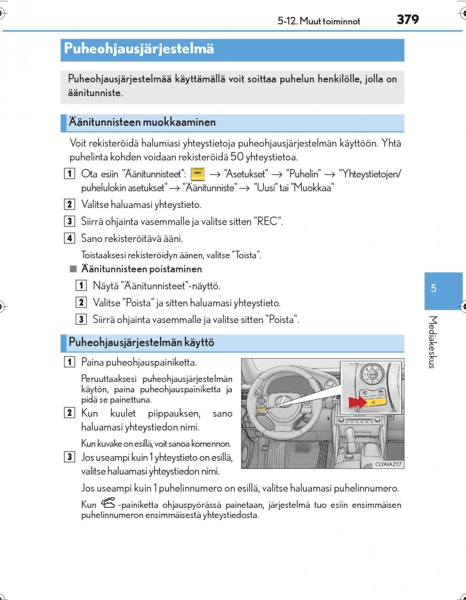 Lexus IS300h III 3 omistajan kasikirja / page 379