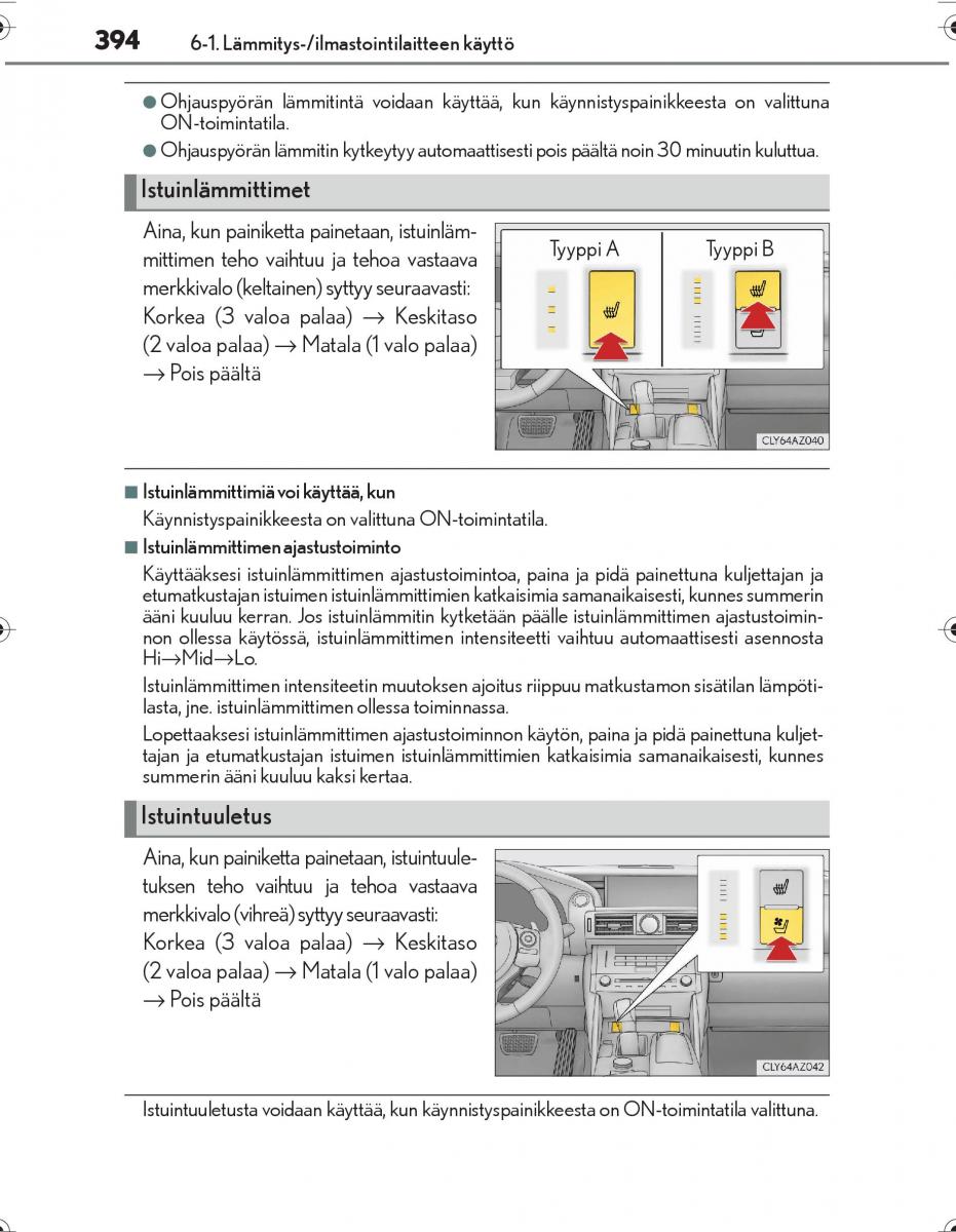 Lexus IS300h III 3 omistajan kasikirja / page 394