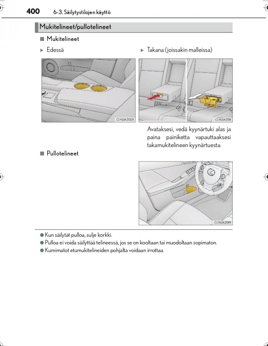 Lexus IS300h III 3 omistajan kasikirja / page 400