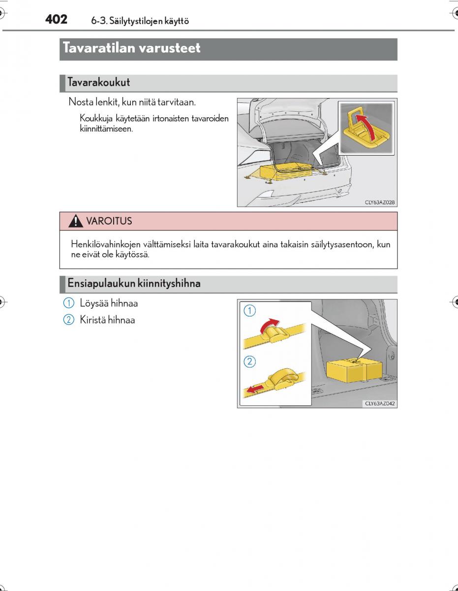 Lexus IS300h III 3 omistajan kasikirja / page 402