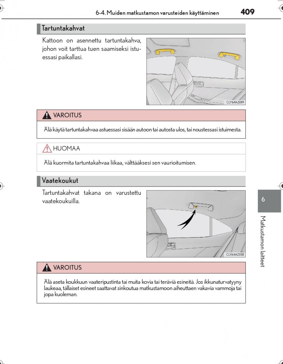 Lexus IS300h III 3 omistajan kasikirja / page 409