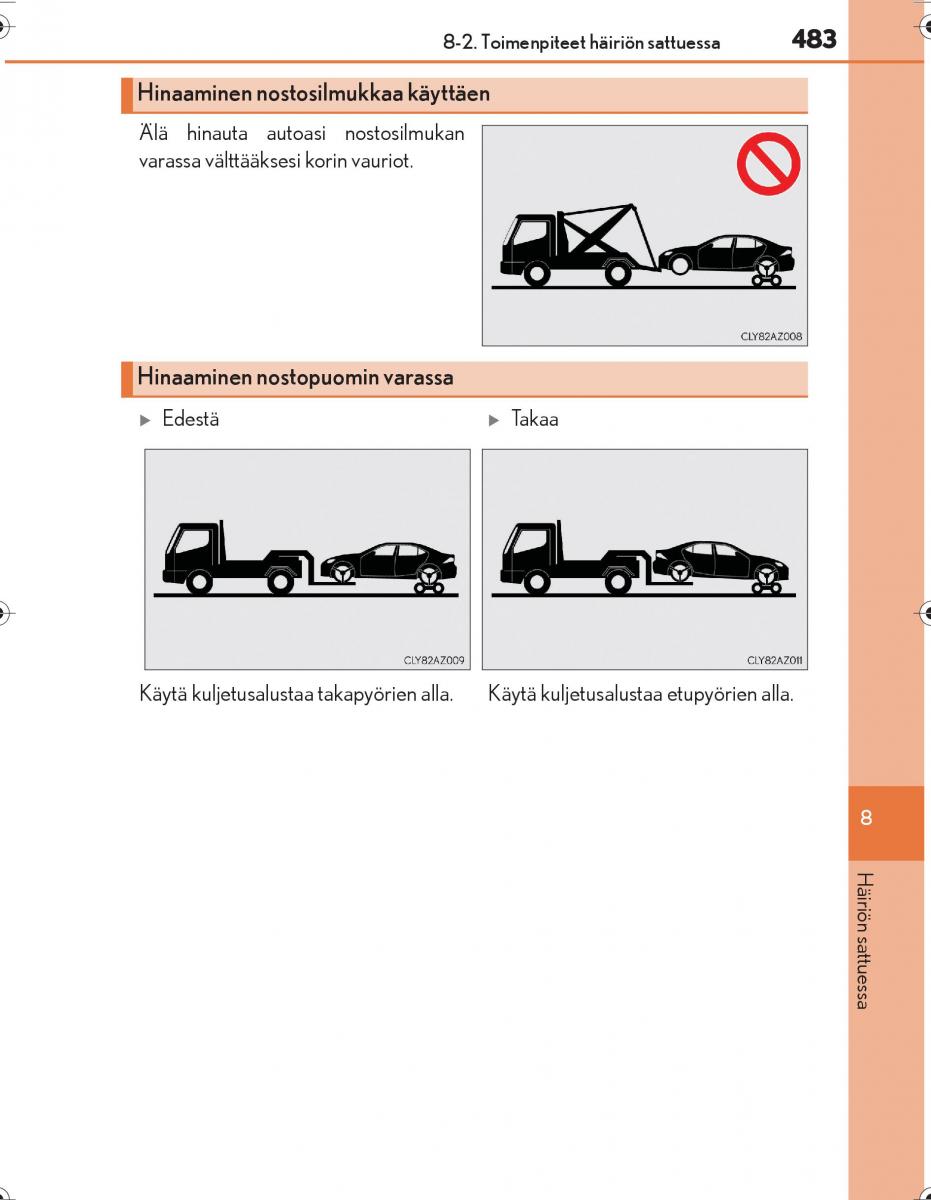 Lexus IS300h III 3 omistajan kasikirja / page 483