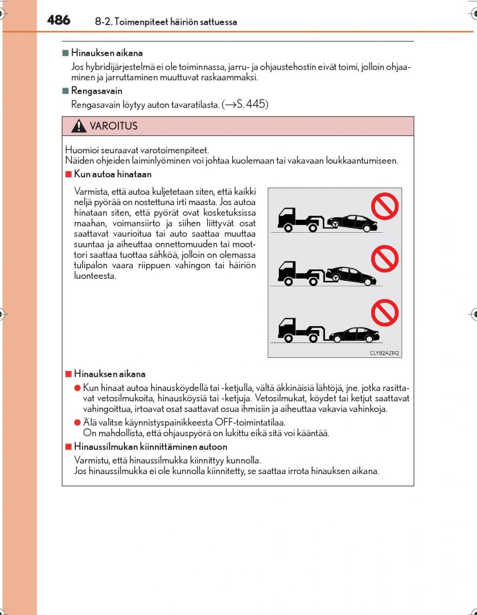 Lexus IS300h III 3 omistajan kasikirja / page 486