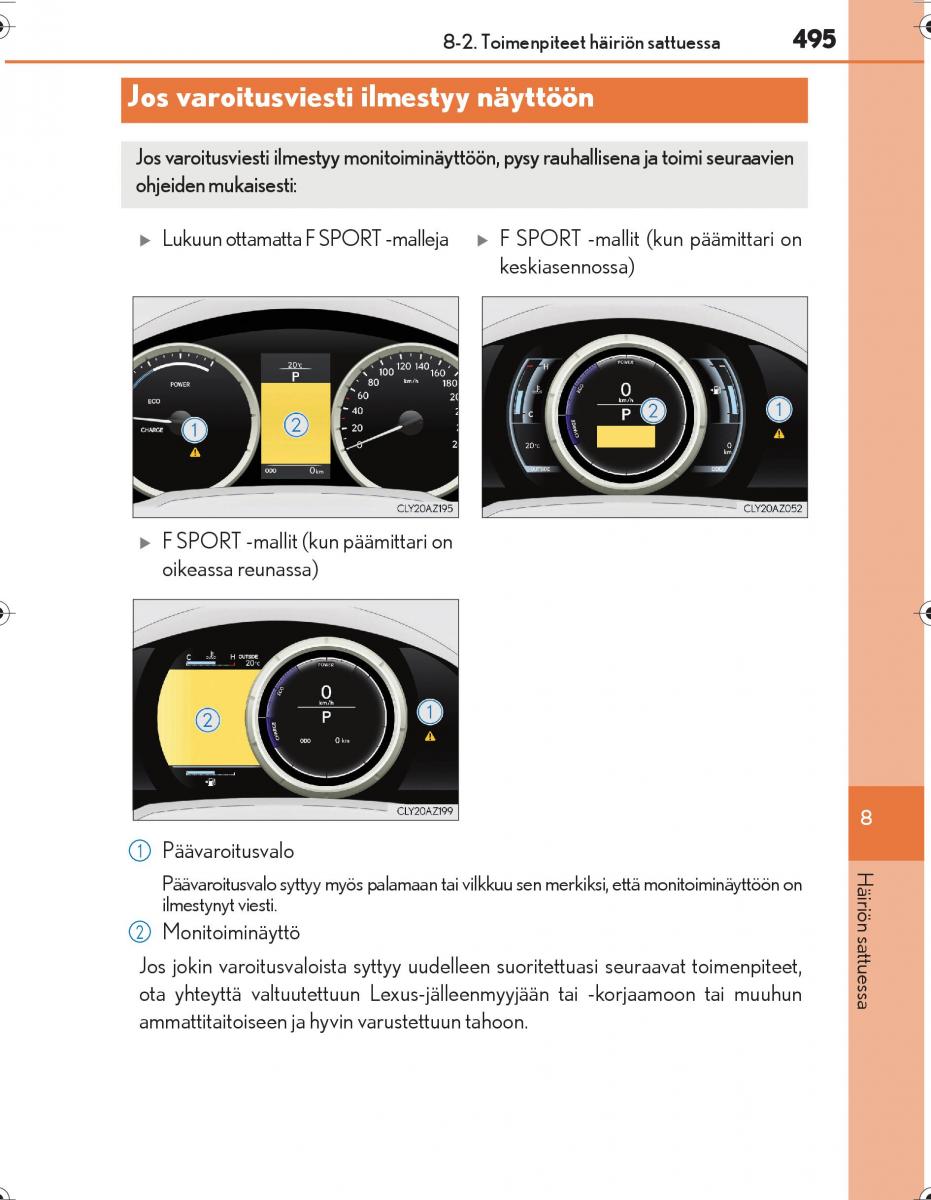 Lexus IS300h III 3 omistajan kasikirja / page 495