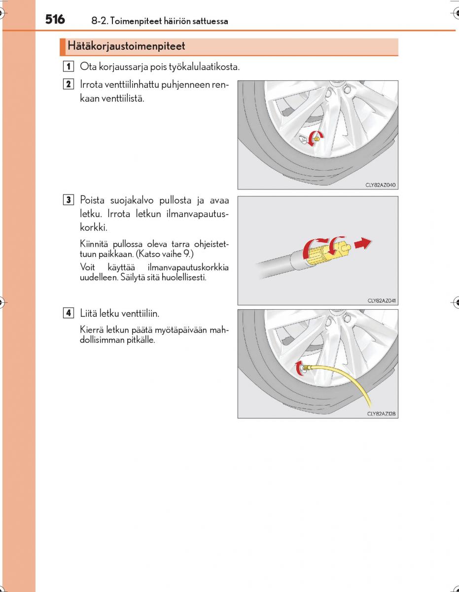 Lexus IS300h III 3 omistajan kasikirja / page 516