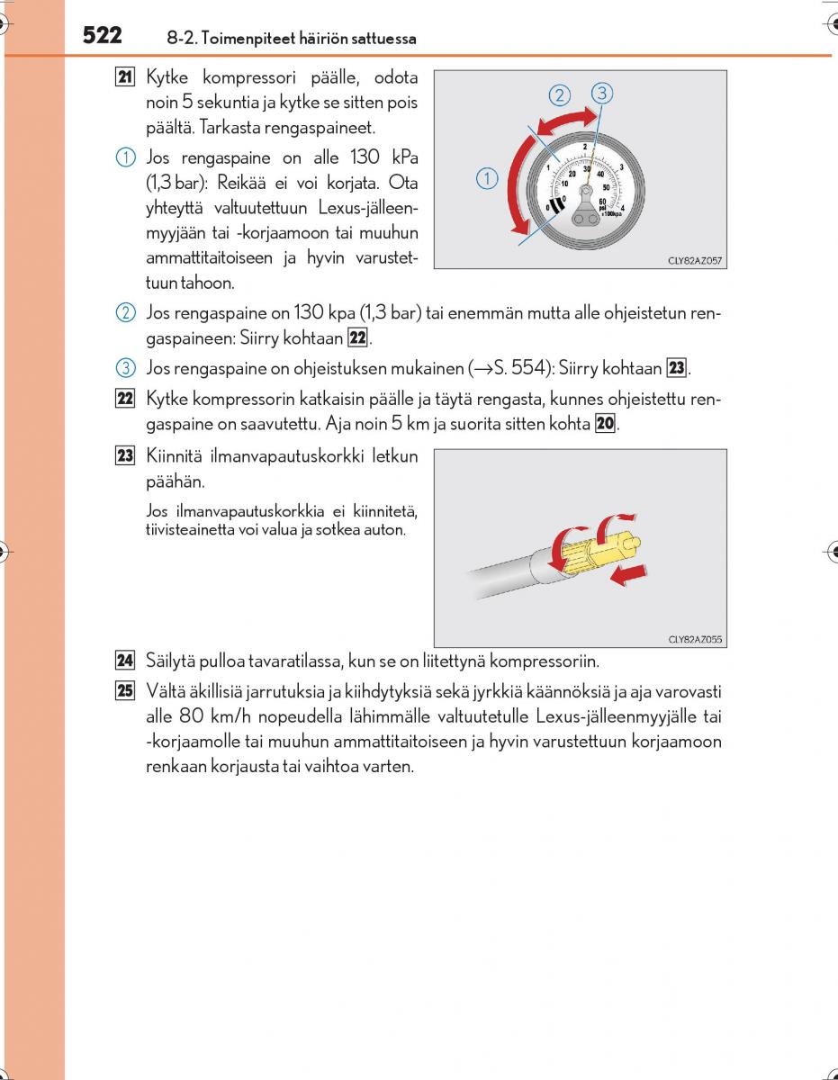 Lexus IS300h III 3 omistajan kasikirja / page 522