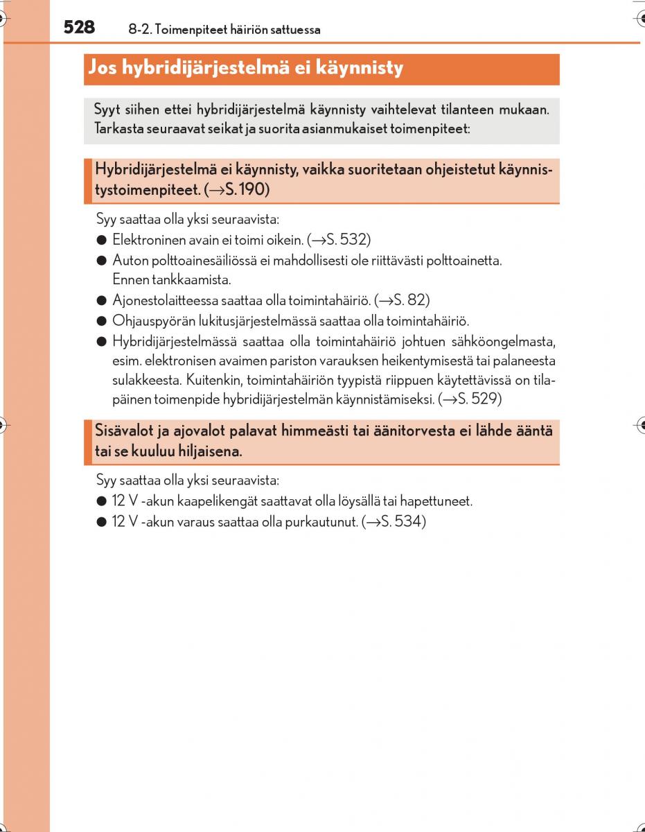 Lexus IS300h III 3 omistajan kasikirja / page 528