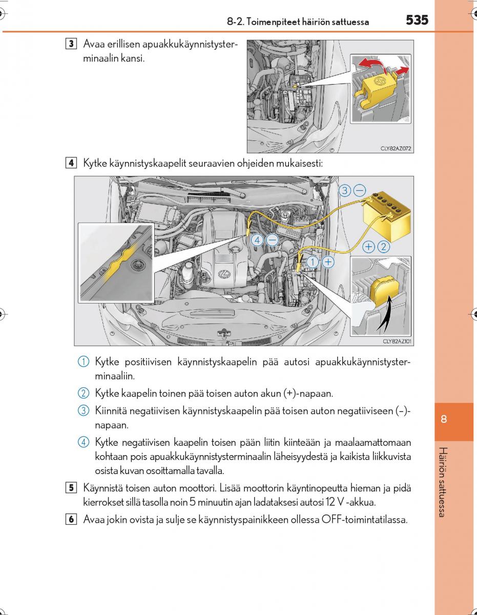 Lexus IS300h III 3 omistajan kasikirja / page 535