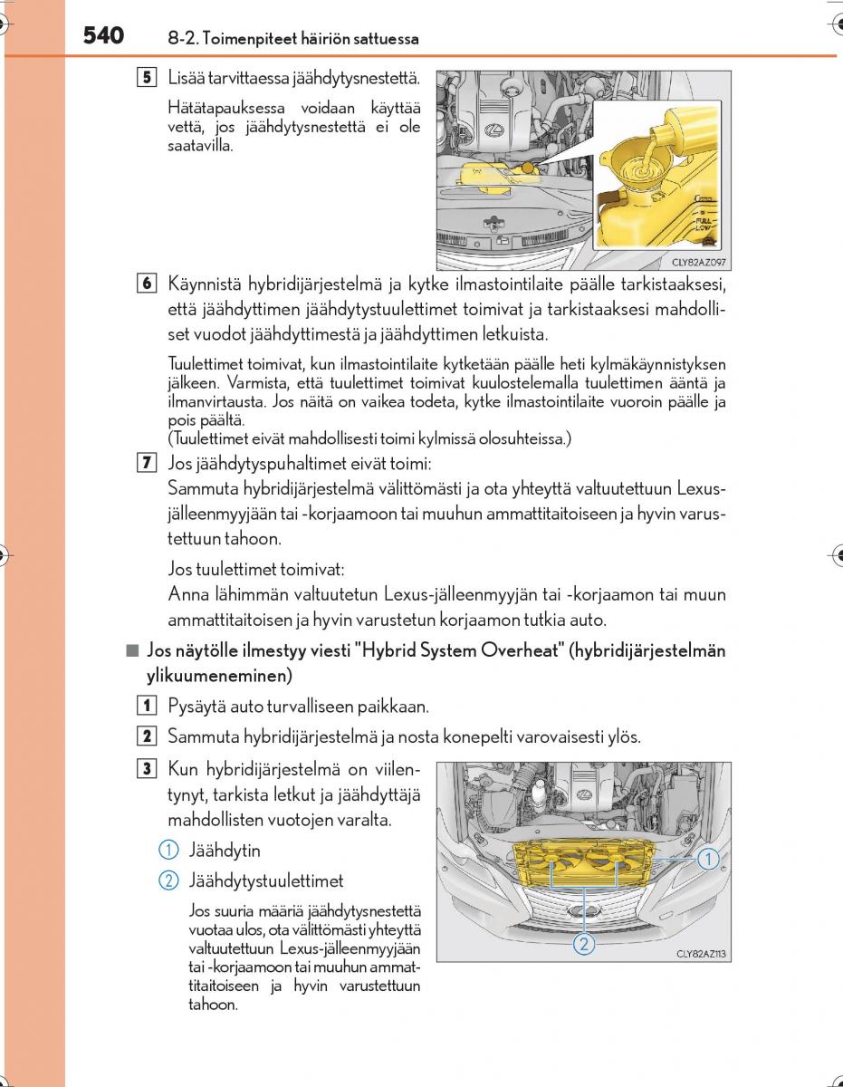 Lexus IS300h III 3 omistajan kasikirja / page 540