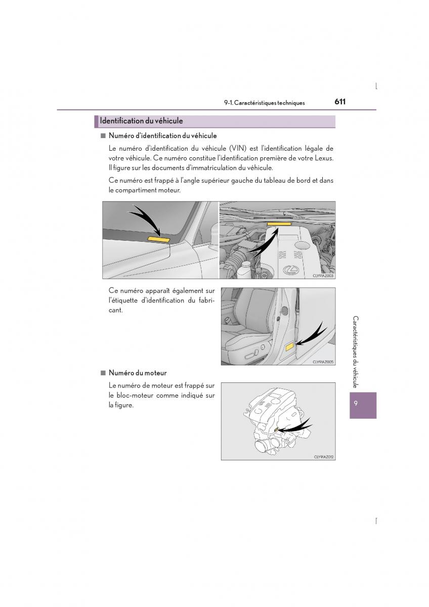 Lexus IS300h III 3 manuel du proprietaire / page 611