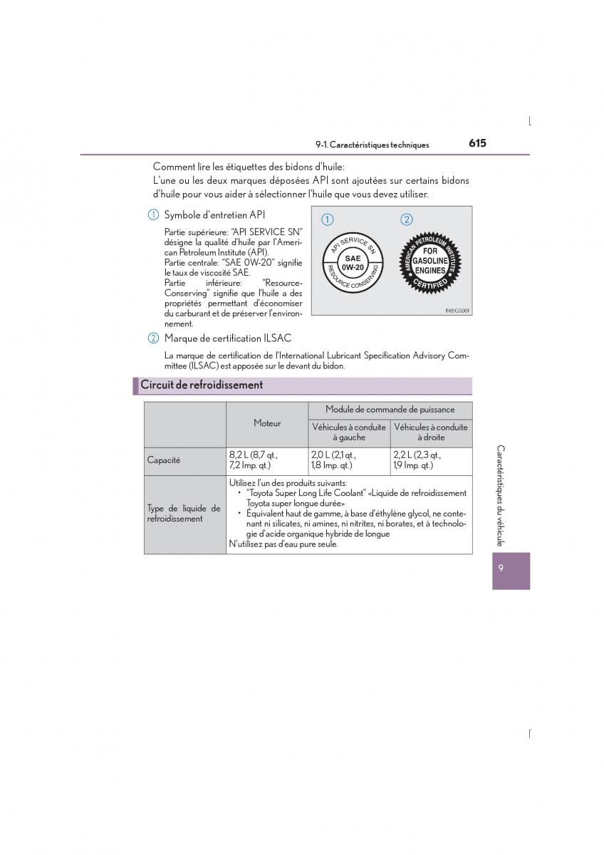 Lexus IS300h III 3 manuel du proprietaire / page 615