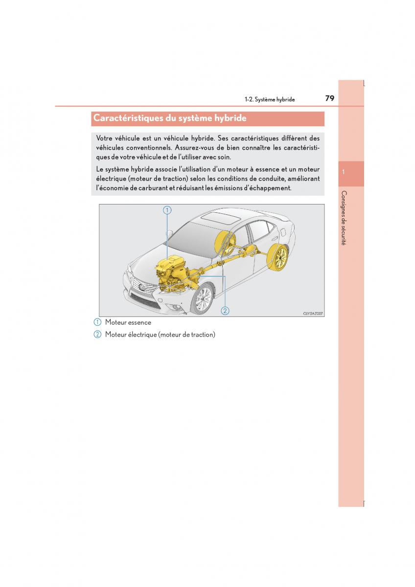 Lexus IS300h III 3 manuel du proprietaire / page 79