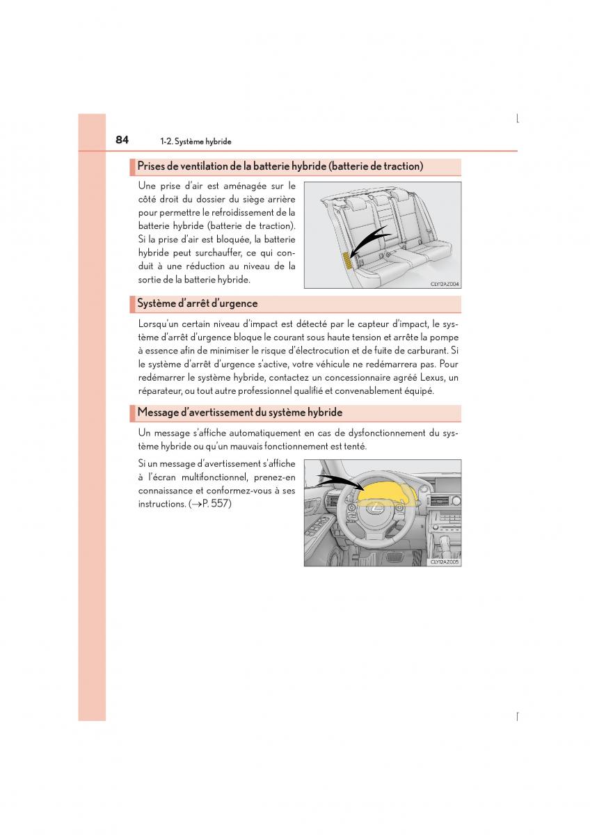 Lexus IS300h III 3 manuel du proprietaire / page 84