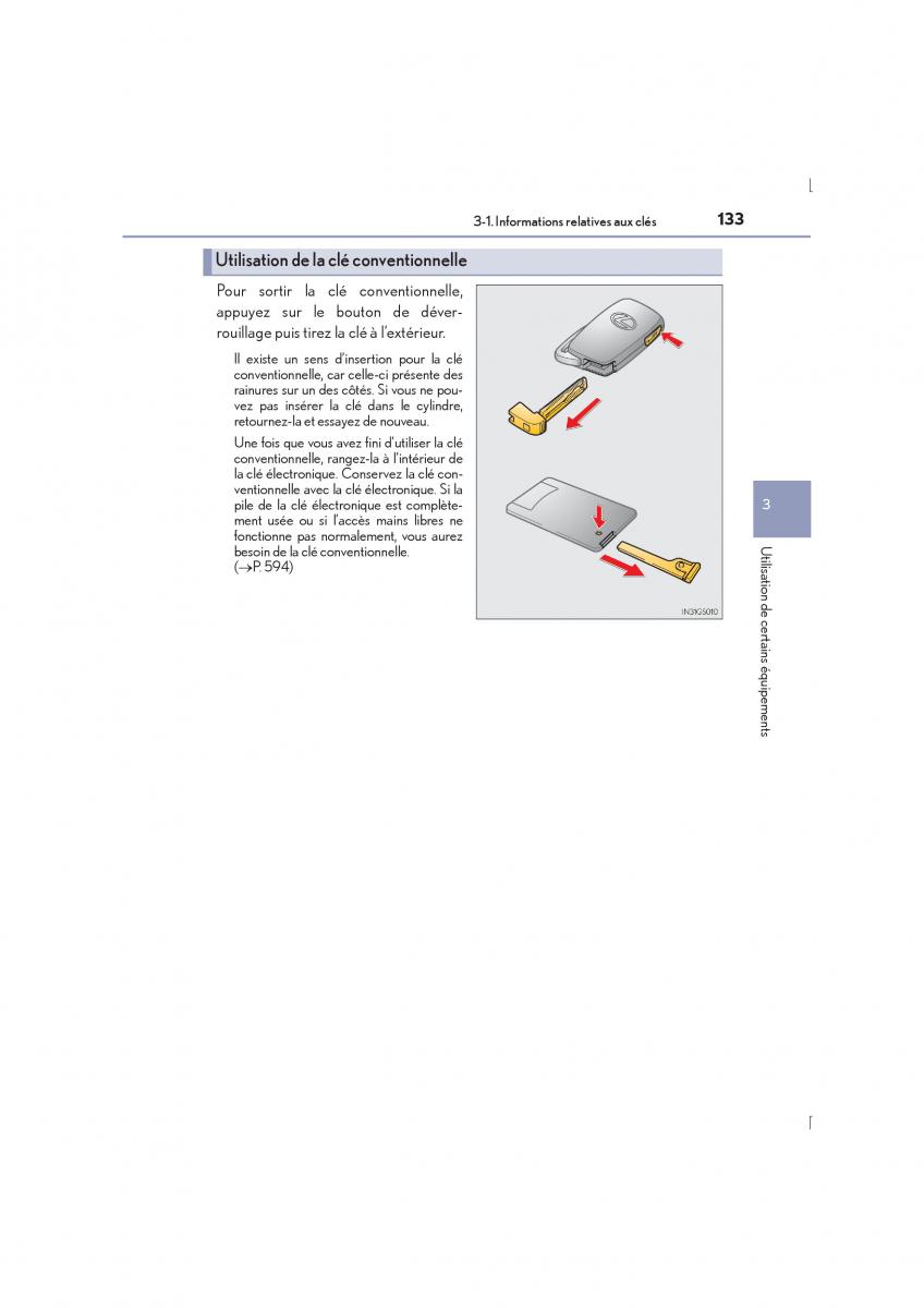 Lexus IS300h III 3 manuel du proprietaire / page 133