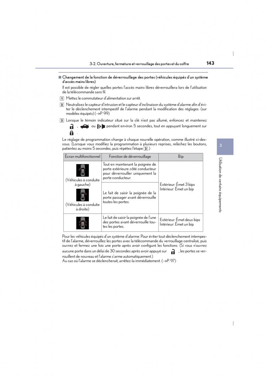 Lexus IS300h III 3 manuel du proprietaire / page 143