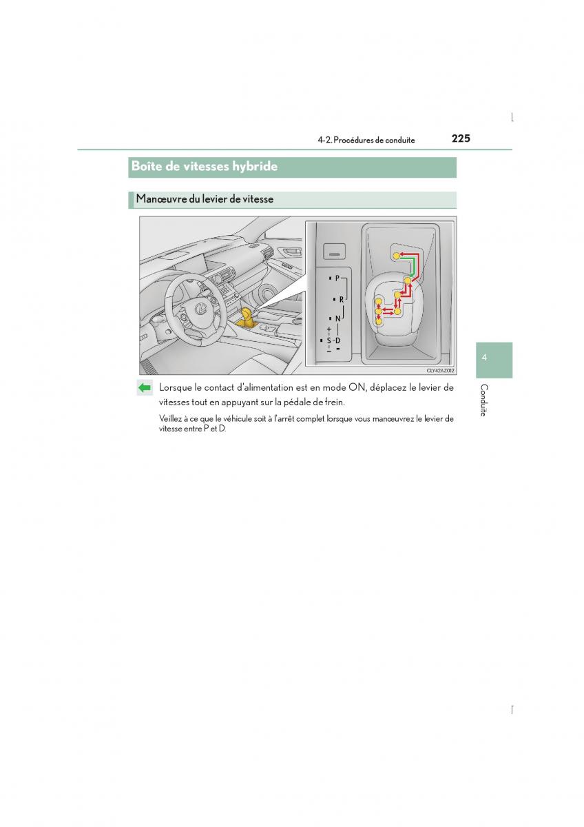 Lexus IS300h III 3 manuel du proprietaire / page 225