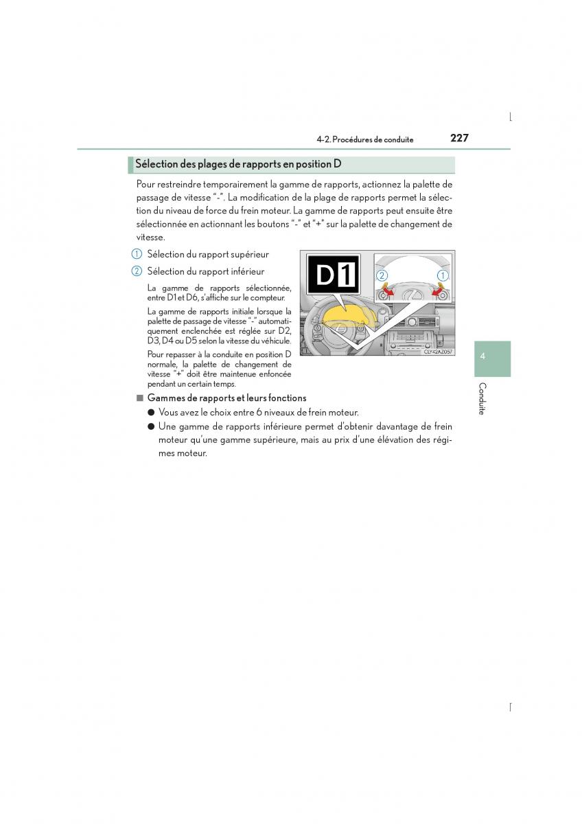 Lexus IS300h III 3 manuel du proprietaire / page 227