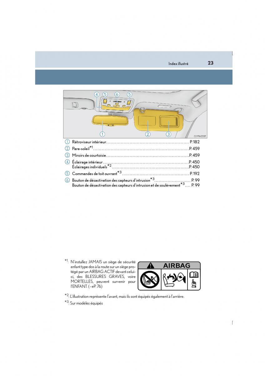 Lexus IS300h III 3 manuel du proprietaire / page 23