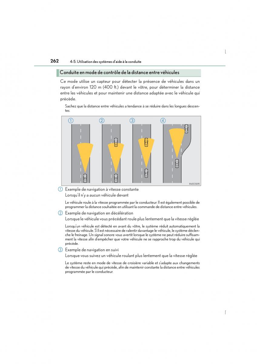 Lexus IS300h III 3 manuel du proprietaire / page 262