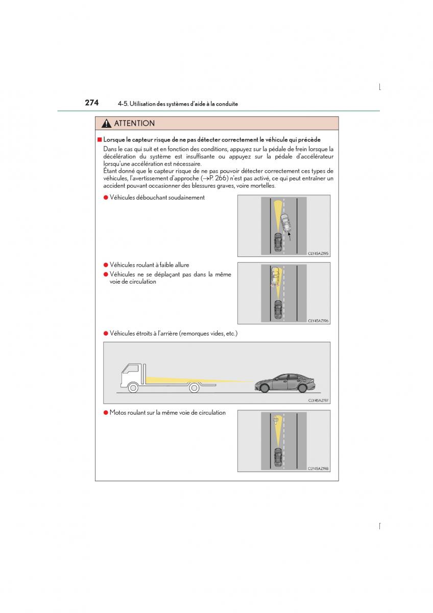 Lexus IS300h III 3 manuel du proprietaire / page 274