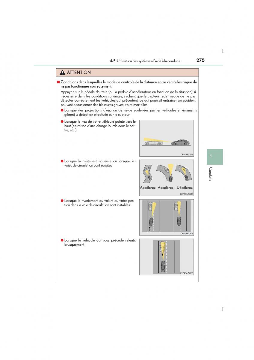 Lexus IS300h III 3 manuel du proprietaire / page 275