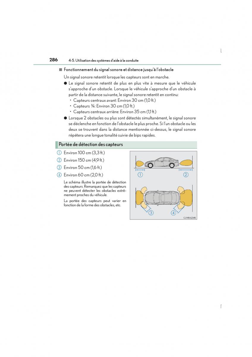 Lexus IS300h III 3 manuel du proprietaire / page 286