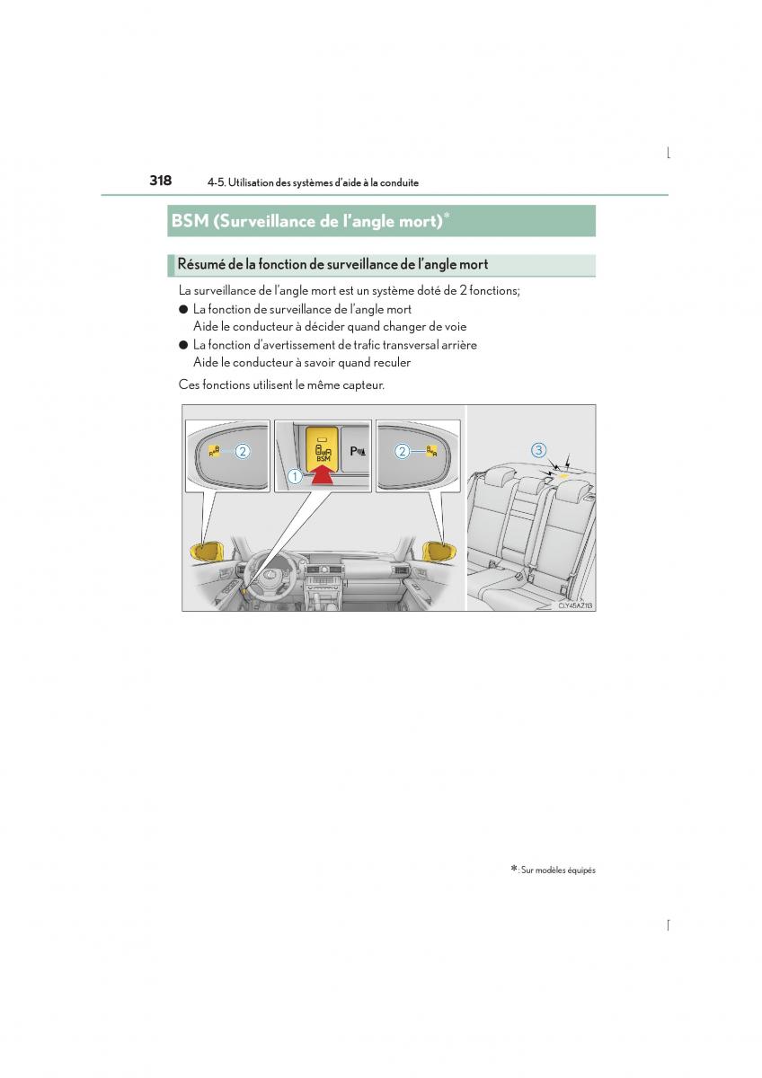 Lexus IS300h III 3 manuel du proprietaire / page 318