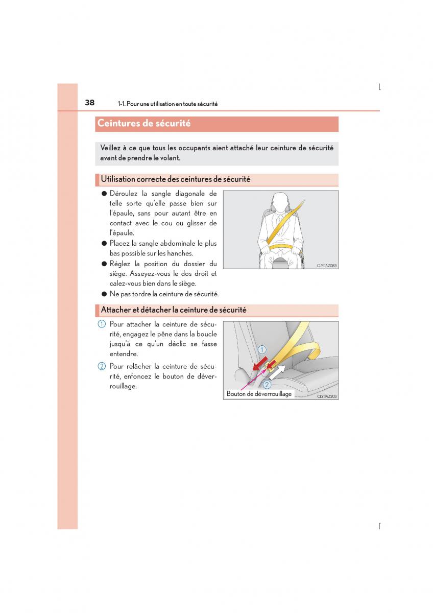 Lexus IS300h III 3 manuel du proprietaire / page 38