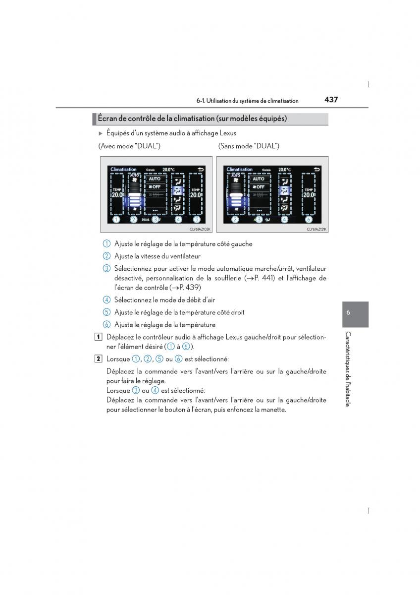 Lexus IS300h III 3 manuel du proprietaire / page 437