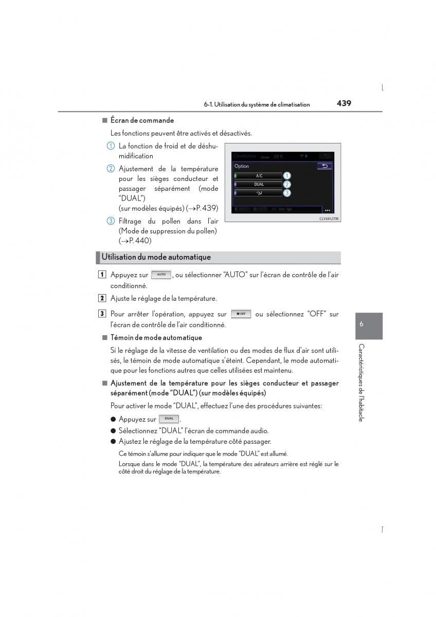 Lexus IS300h III 3 manuel du proprietaire / page 439