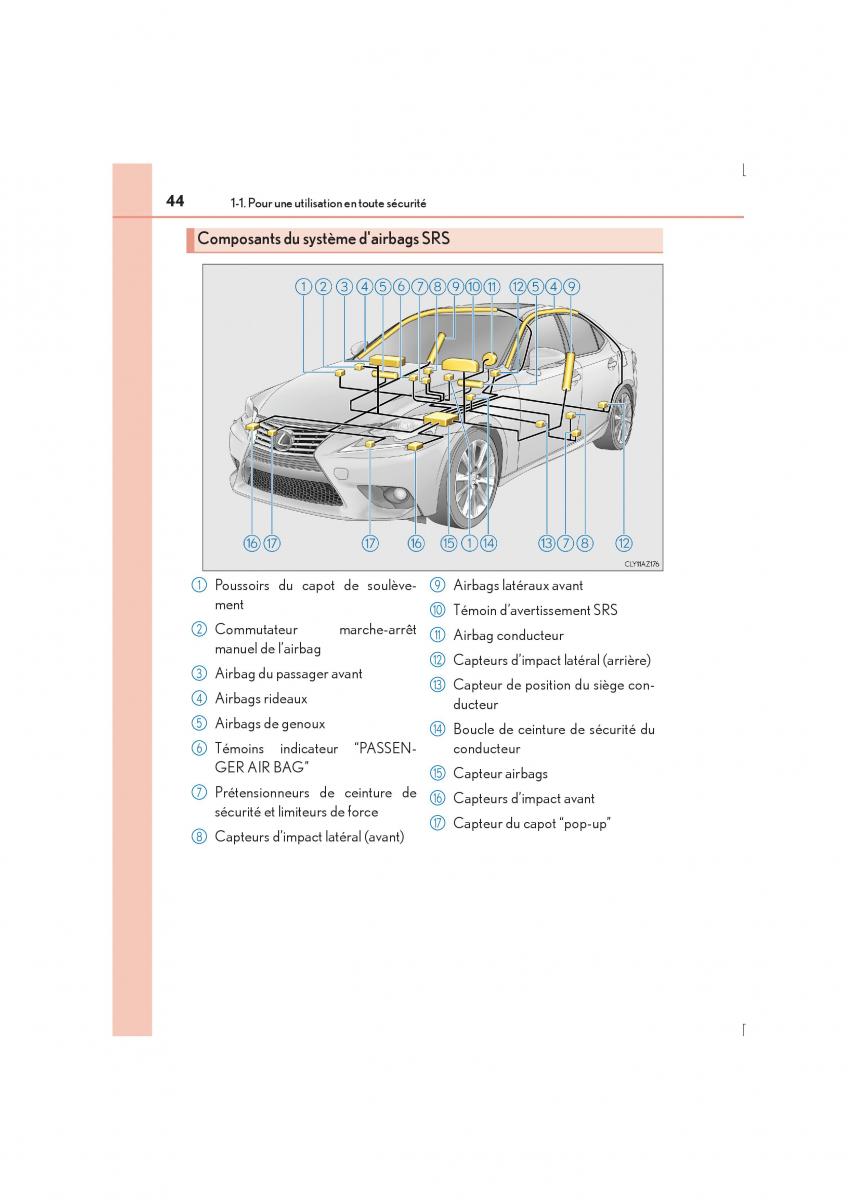 Lexus IS300h III 3 manuel du proprietaire / page 44