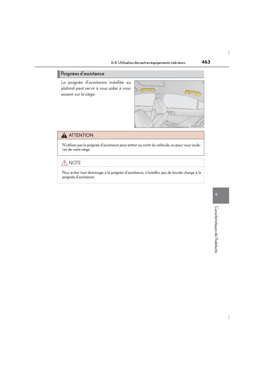 Lexus IS300h III 3 manuel du proprietaire / page 463