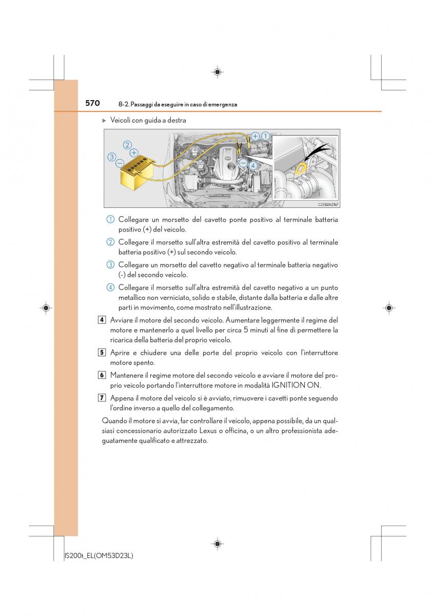 Lexus IS200t III 3 manuale del proprietario / page 570