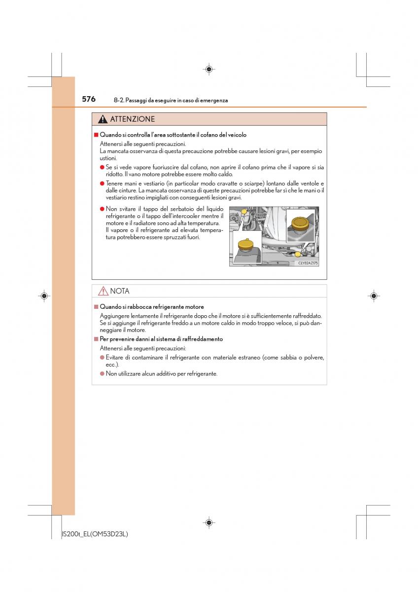 Lexus IS200t III 3 manuale del proprietario / page 576