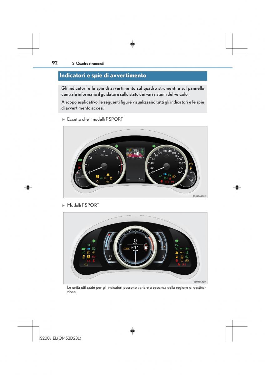 Lexus IS200t III 3 manuale del proprietario / page 92