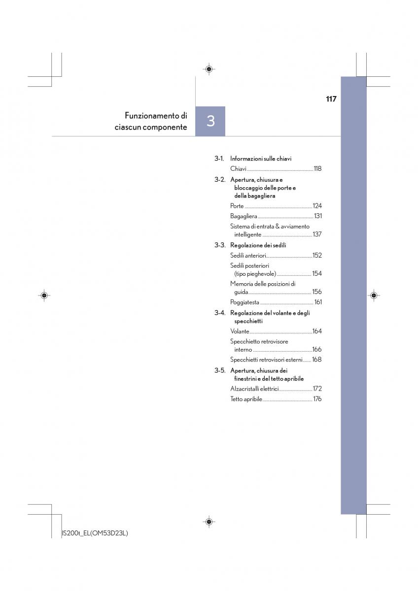 Lexus IS200t III 3 manuale del proprietario / page 117