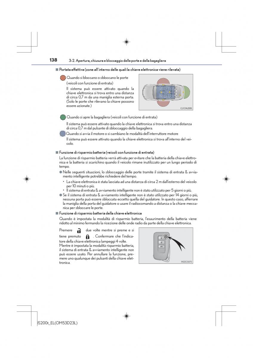 Lexus IS200t III 3 manuale del proprietario / page 138