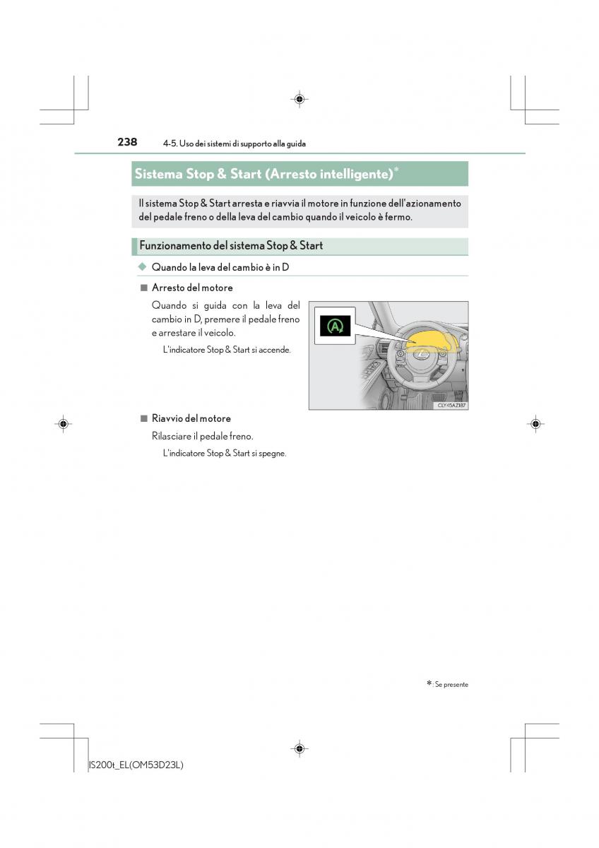 Lexus IS200t III 3 manuale del proprietario / page 238