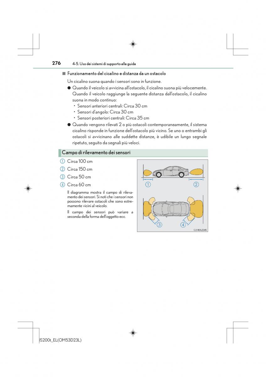 Lexus IS200t III 3 manuale del proprietario / page 276