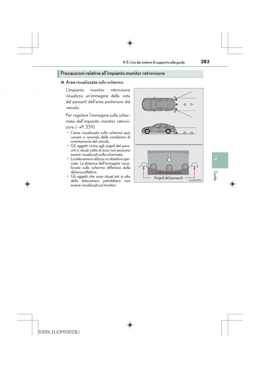 Lexus IS200t III 3 manuale del proprietario / page 283